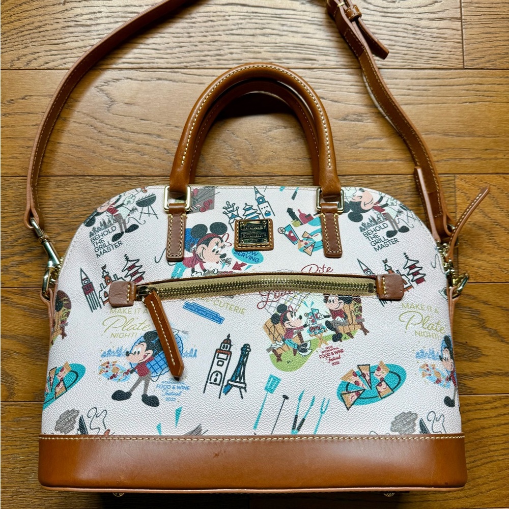 Disney Dooney & Bourke 2022 Epcot Food and Wine Satchel Purse Handbag